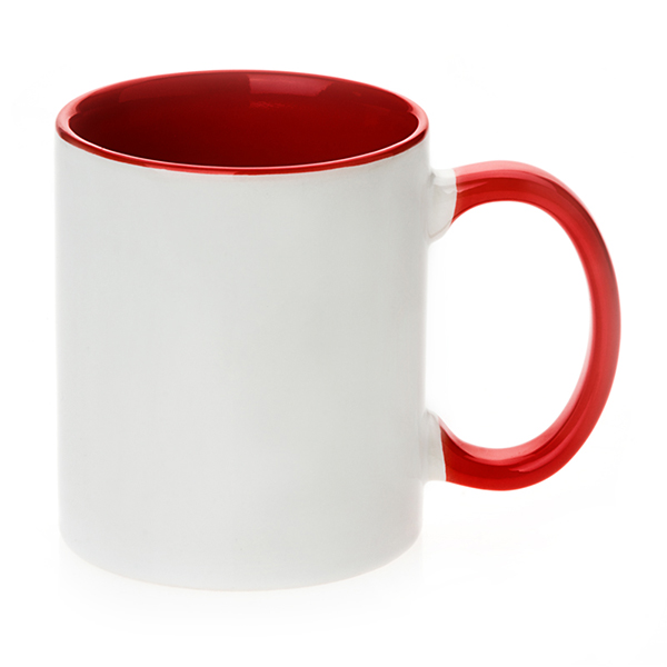 3 Tone Color Inside Mug Red - Image 2